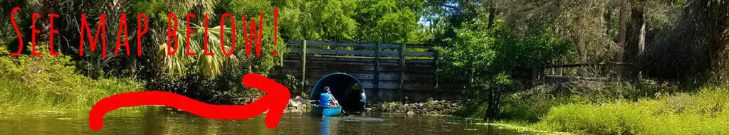 Riverbend Park Jupiter kayaking under overpass just after launch