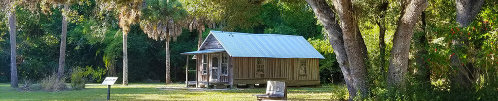 Koreshan State Park in Southwest Florida, a big park and museum on the Estero River