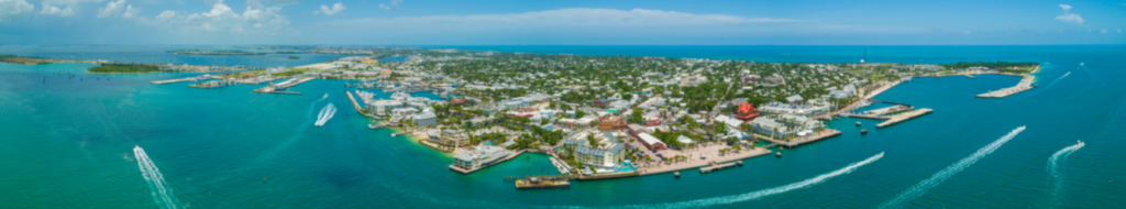 Key West island aerial photo