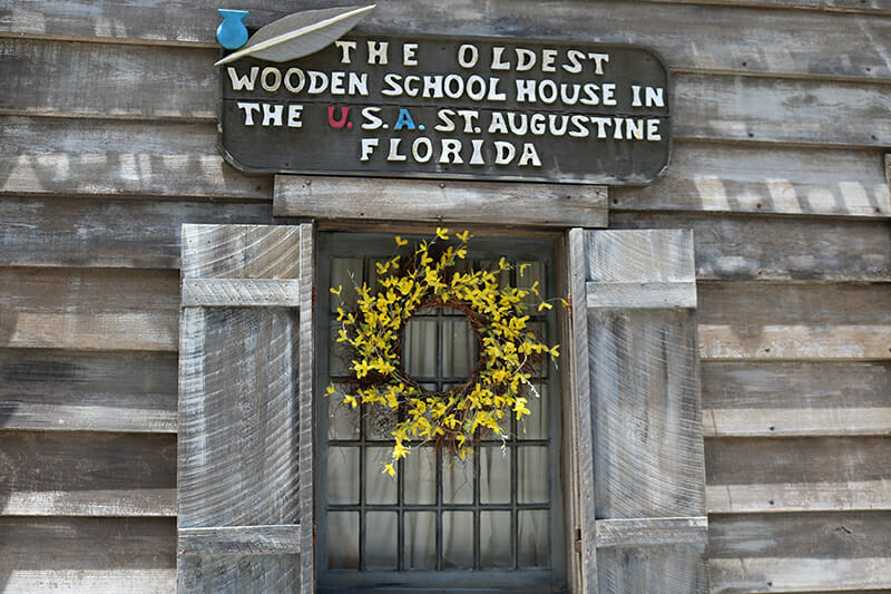 Oldest Wooden School House in St. Augustine Florida