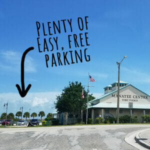 Manatee Center in Fort Pierce easy free parking