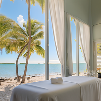 Florida Keys spa overlooking the ocean