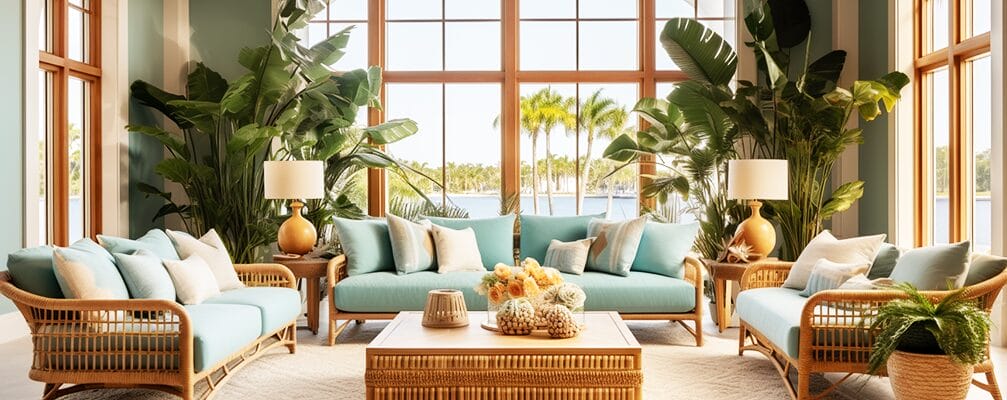 beach home accents beautiful bright tropical living room with beachy theme