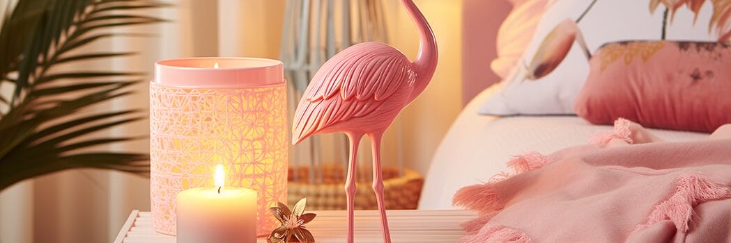 flamingo themed decor