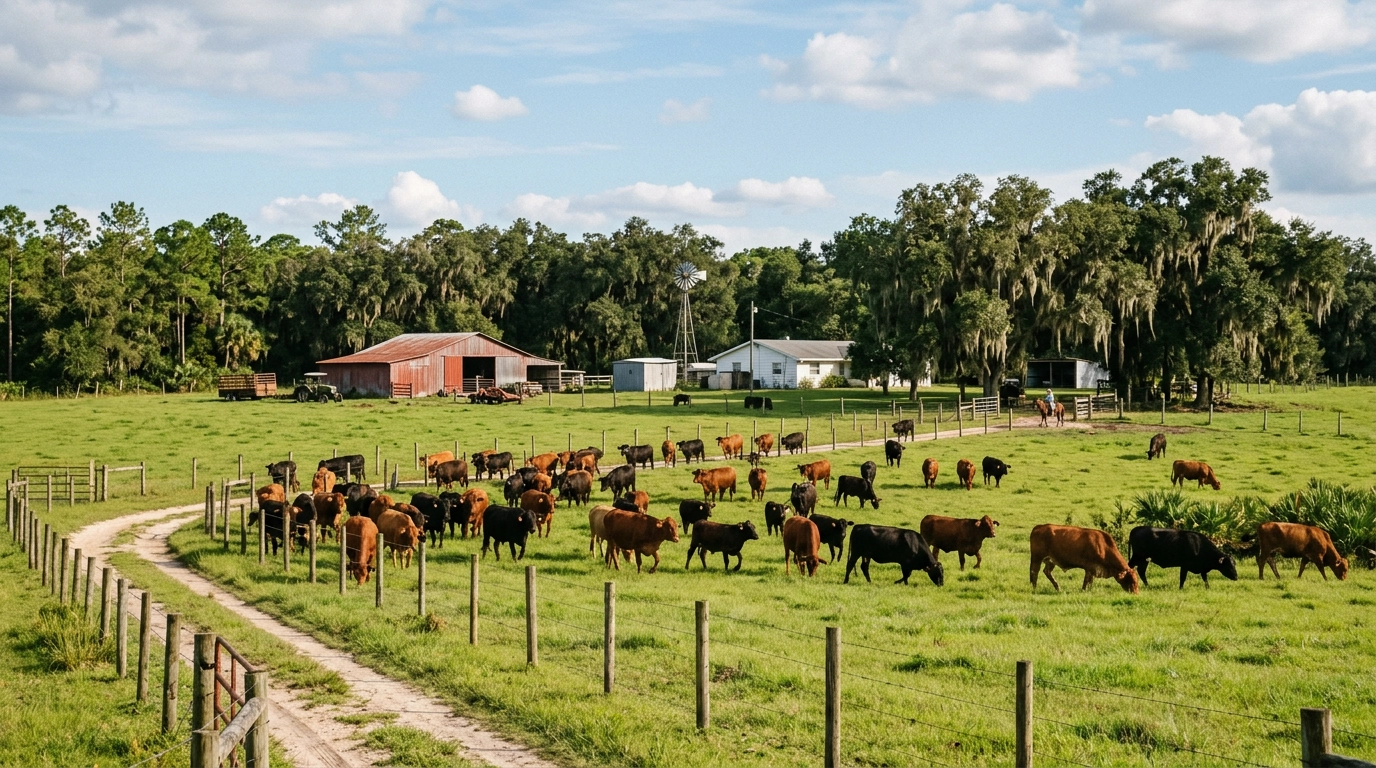 Florida cattle farms for local beef