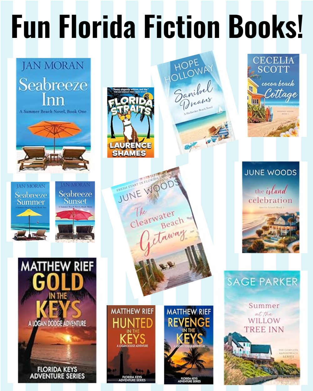Fun Florida fiction books- all fan favorites and starts to a popular series