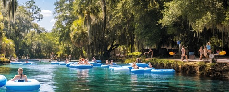 families tubing in Ocala Florida springs