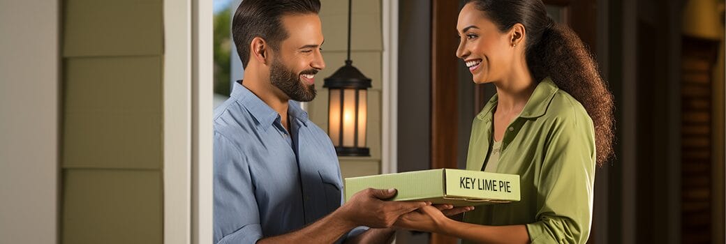 Delivering key lime pie