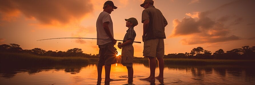 fishing with kids