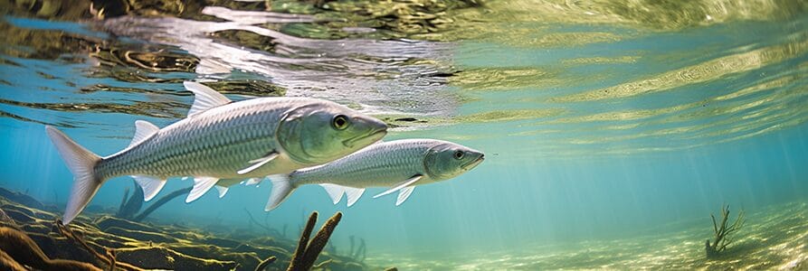 bonefish in shallow water