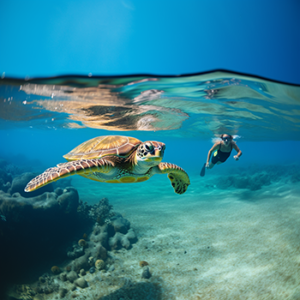 swimming with sea turtles in Florida