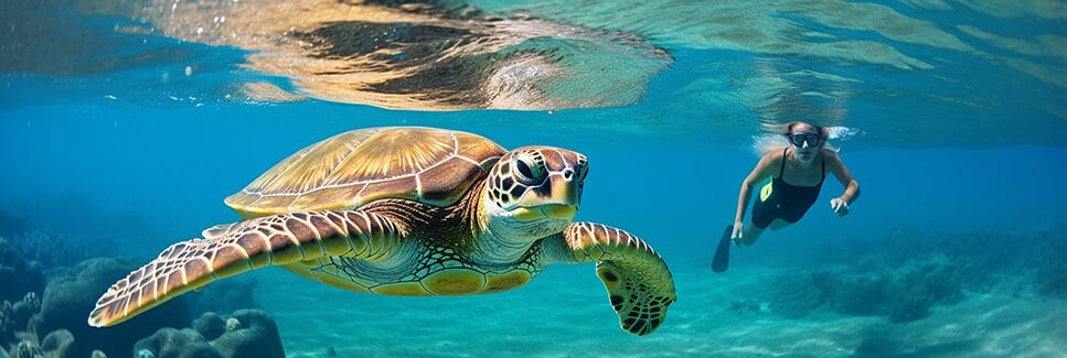 swimming with sea turtles in Florida