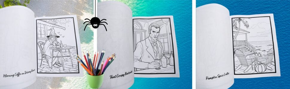 Halloween in Florida Coloring Book for Adults