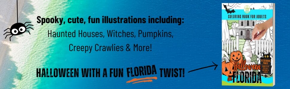 Halloween in Florida Coloring Book for Adults