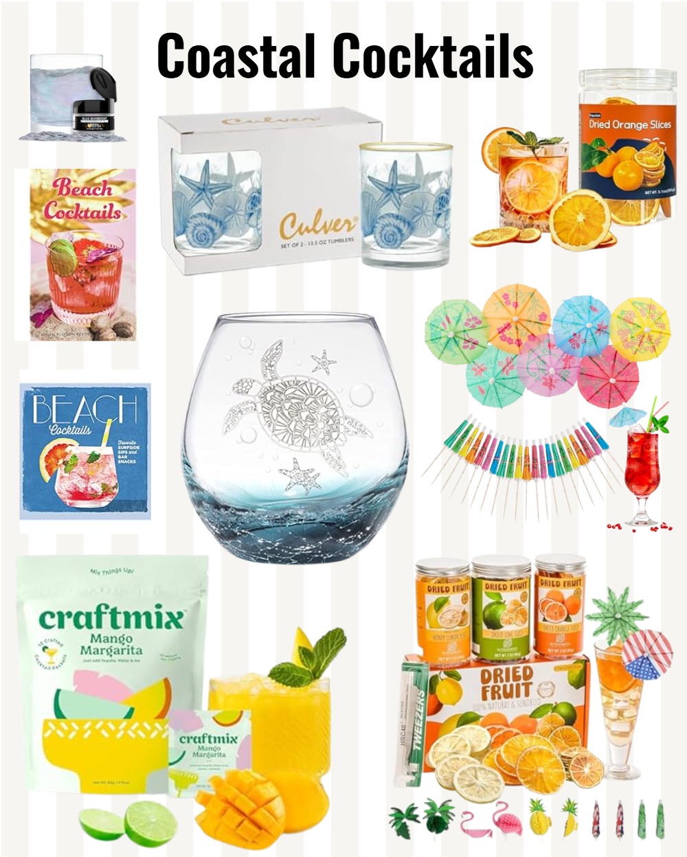 Coastal Cocktails and Mocktails on Amazon