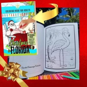 Christmas Coloring Book for Adults with a Fun Florida Twist