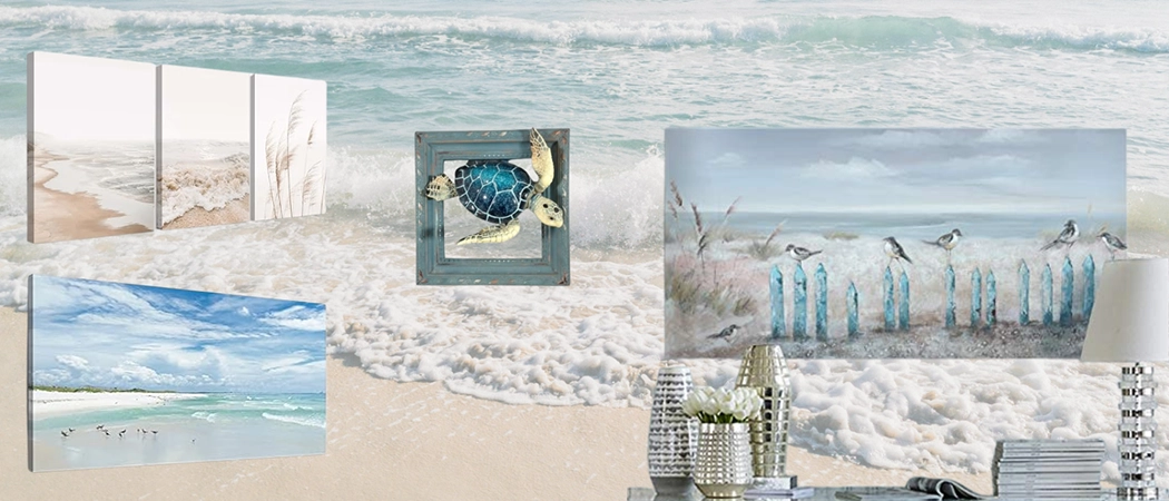 beachy wall art and prints for coastal gift giving