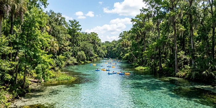 Tubing Florida springs to stay cool in Florida Summer Heat